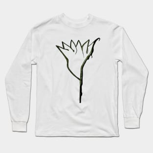 Simple Flower Long Sleeve T-Shirt